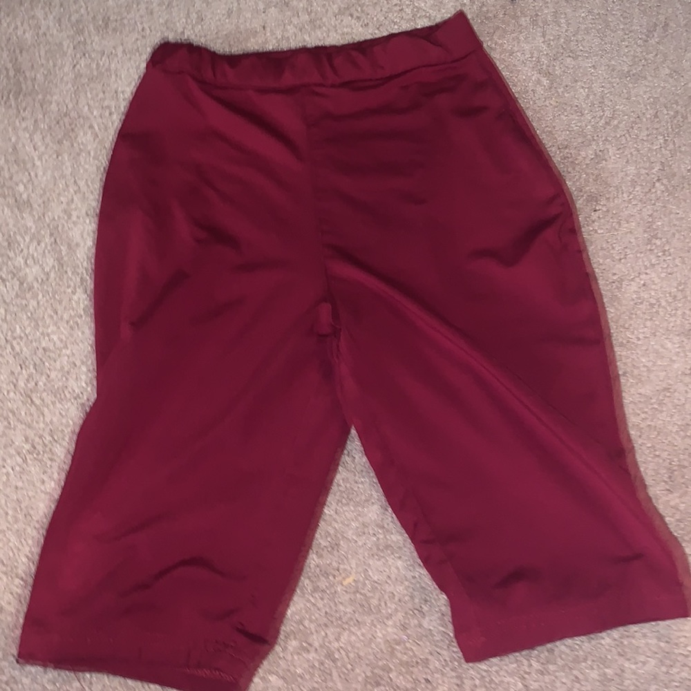 These are maroon biker shorts ❤️! Only worn like one time